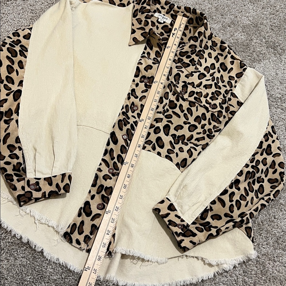 Umgee Women’s Leopard‎ Patchwork Button Down Top … - image 15